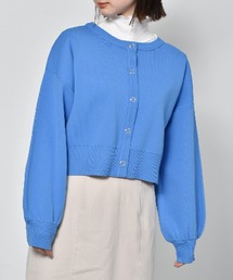 カラーショートカーディガン