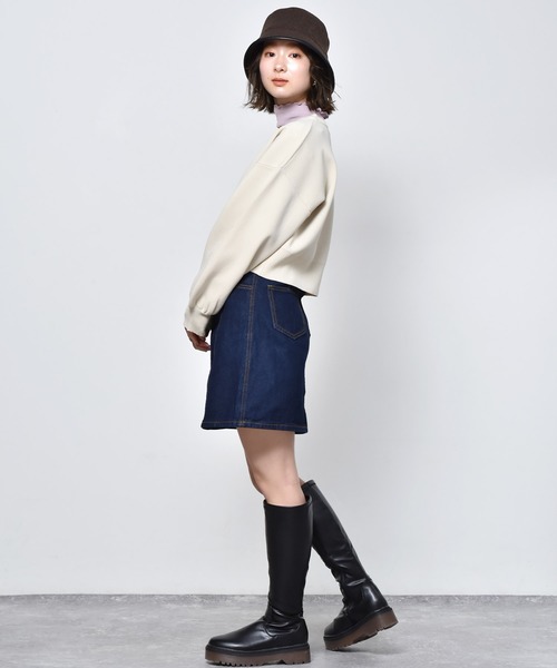 RETRO GIRL（レトロガール）の「カラーショートカーディガン（カーディガン/ボレロ・レディース・ブラック/オフホワイト/ピンク/イエロー/ブルー/グリーン・FREE）」の14枚目の写真