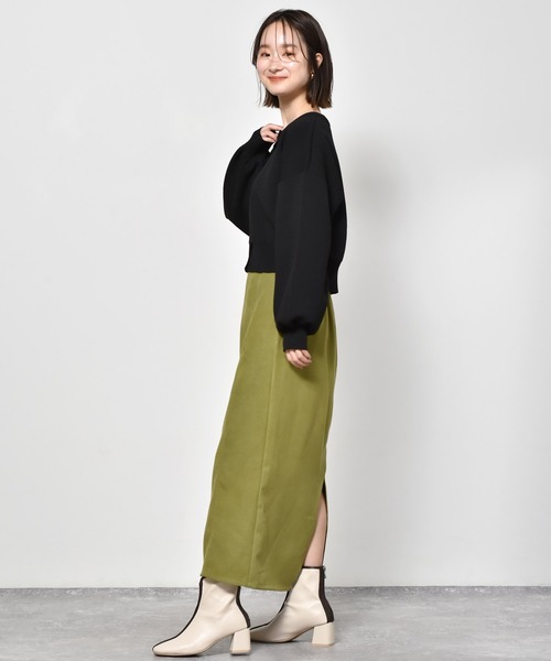 RETRO GIRL（レトロガール）の「カラーショートカーディガン（カーディガン/ボレロ・レディース・ブラック/オフホワイト/ピンク/イエロー/ブルー/グリーン・FREE）」の19枚目の写真