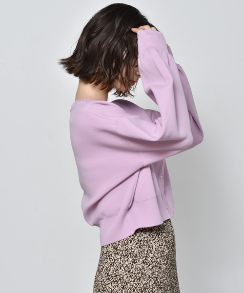 RETRO GIRL（レトロガール）の「カラーショートカーディガン（カーディガン/ボレロ・レディース・ブラック/オフホワイト/ピンク/イエロー/ブルー/グリーン・FREE）」の9枚目の写真