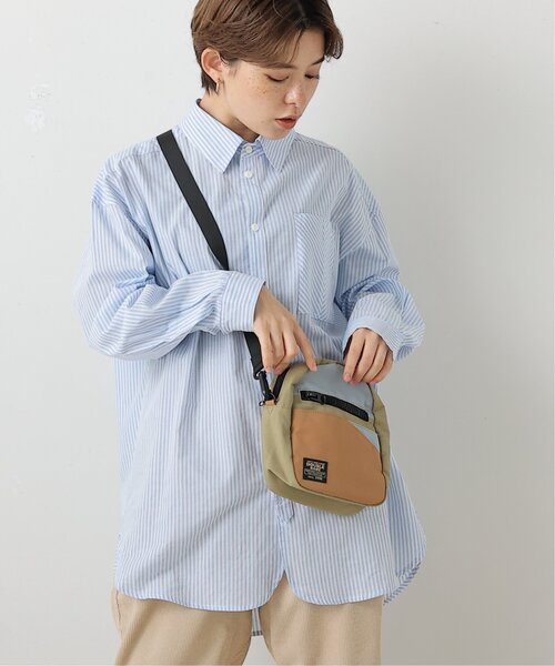 DOUBLE NAME(ダブルネーム)の「グランパストライプシャツ(シャツ/ブラウス・レディース・グレー/サックスブルー/イエロー/グリーン・FREE)」の1枚目の写真