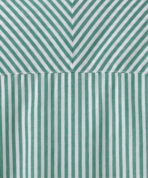 DOUBLE NAME(ダブルネーム)の「グランパストライプシャツ(シャツ/ブラウス・レディース・グレー/サックスブルー/イエロー/グリーン・FREE)」の18枚目の写真