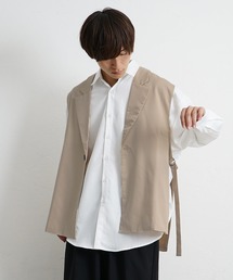 MinoriTY | テーラード サイドスリット ベスト【MinoriTY×ファッションインフルエンサーたいがコラボ】(ベスト)