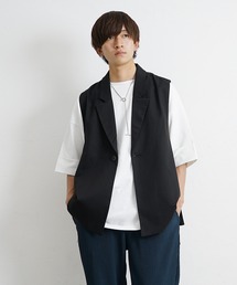 MinoriTY | テーラード サイドスリット ベスト【MinoriTY×ファッションインフルエンサーたいがコラボ】(ベスト)