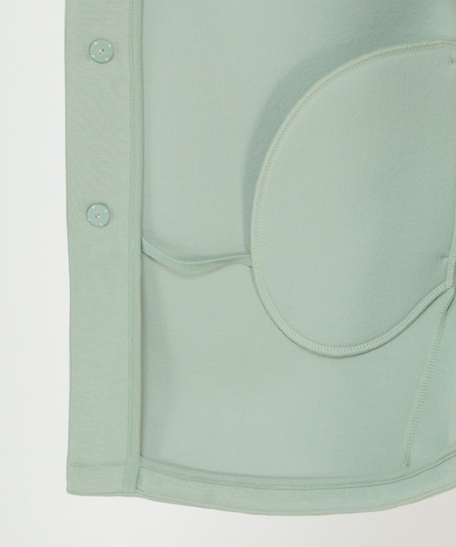 LBC(エルビーシー)の「【WEB限定】ボンディングコーディガン(ブルゾン・レディース・グリーン/ベージュ/ブラウン・L/M)」の4枚目の写真