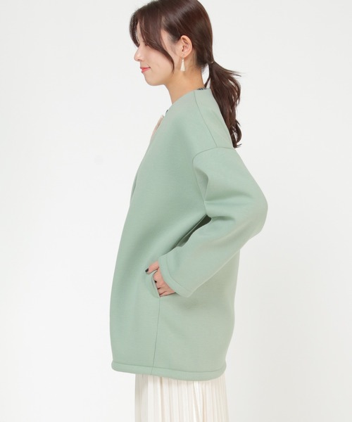 LBC(エルビーシー)の「【WEB限定】ボンディングコーディガン(ブルゾン・レディース・グリーン/ベージュ/ブラウン・L/M)」の15枚目の写真