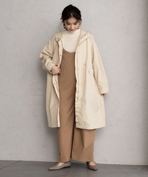 GeeRA（ジーラ）の「ウエストドロストマウンテンパーカー（マウンテンパーカー・レディース・ブラック/ライトベージュ/ライトカーキ・SMALL/LARGE/X-LARGE/XX-LARGE/MEDIUM）」の15枚目の写真