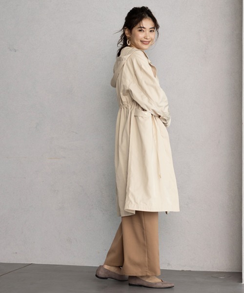 GeeRA（ジーラ）の「ウエストドロストマウンテンパーカー（マウンテンパーカー・レディース・ブラック/ライトベージュ/ライトカーキ・SMALL/LARGE/X-LARGE/XX-LARGE/MEDIUM）」の12枚目の写真