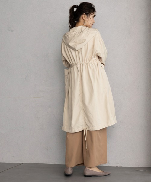 GeeRA（ジーラ）の「ウエストドロストマウンテンパーカー（マウンテンパーカー・レディース・ブラック/ライトベージュ/ライトカーキ・SMALL/LARGE/X-LARGE/XX-LARGE/MEDIUM）」の10枚目の写真