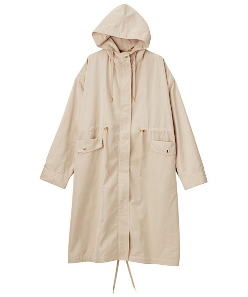 GeeRA（ジーラ）の「ウエストドロストマウンテンパーカー（マウンテンパーカー・レディース・ブラック/ライトベージュ/ライトカーキ・SMALL/LARGE/X-LARGE/XX-LARGE/MEDIUM）」の5枚目の写真