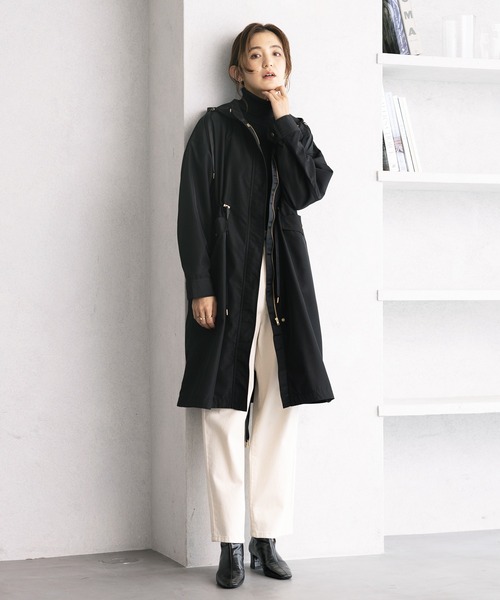 GeeRA（ジーラ）の「ウエストドロストマウンテンパーカー（マウンテンパーカー・レディース・ブラック/ライトベージュ/ライトカーキ・SMALL/LARGE/X-LARGE/XX-LARGE/MEDIUM）」の22枚目の写真