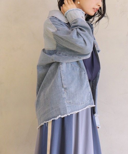 BITTOKO（ビットコ）の「オーバーデニムブルゾン（デニムジャケット