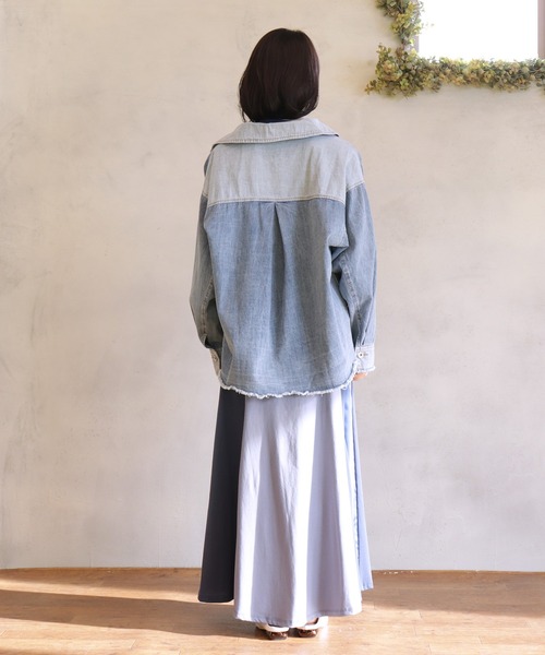 BITTOKO（ビットコ）の「オーバーデニムブルゾン（デニムジャケット