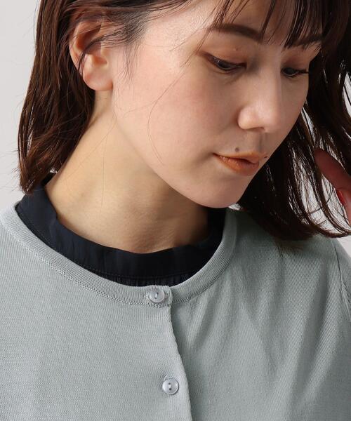 SOUP（スープ）の「◆接触冷感・UVカット/クルーネックカーディガン（カーディガン/ボレロ・レディース・ライトグレー/ライトブルー/ブラック/ダークブラウン/ベビーピンク/ホワイト系5・11/15 /13/09）」の22枚目の写真