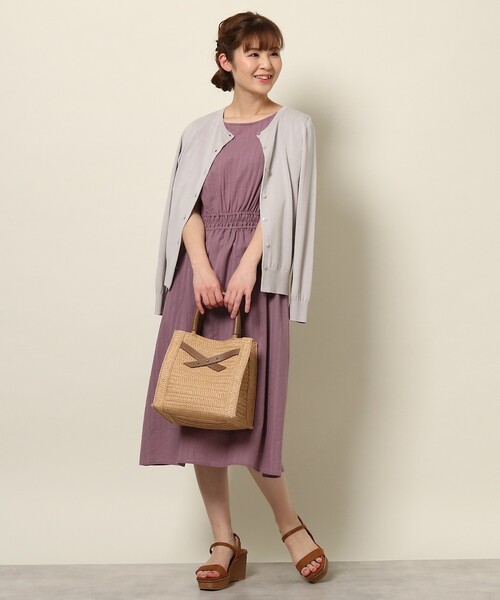 SOUP（スープ）の「◆接触冷感・UVカット/クルーネックカーディガン（カーディガン/ボレロ・レディース・ライトグレー/ライトブルー/ブラック/ダークブラウン/ベビーピンク/ホワイト系5・11/15 /13/09）」の10枚目の写真