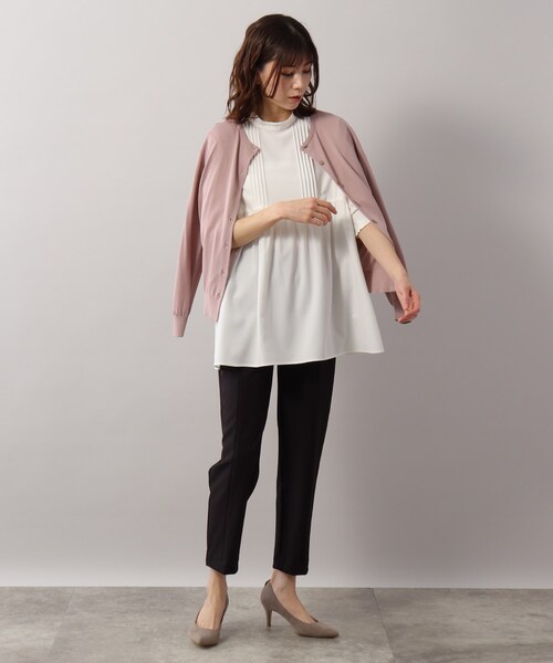 SOUP（スープ）の「◆接触冷感・UVカット/クルーネックカーディガン（カーディガン/ボレロ・レディース・ライトグレー/ライトブルー/ブラック/ダークブラウン/ベビーピンク/ホワイト系5・11/15 /13/09）」の16枚目の写真