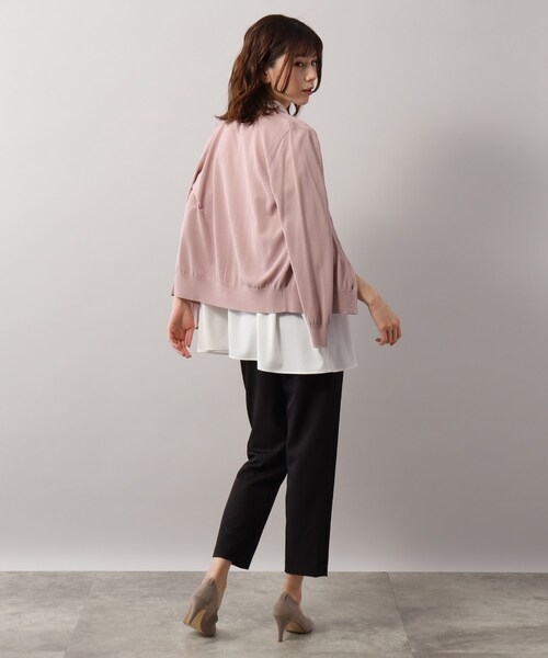 SOUP（スープ）の「◆接触冷感・UVカット/クルーネックカーディガン（カーディガン/ボレロ・レディース・ライトグレー/ライトブルー/ブラック/ダークブラウン/ベビーピンク/ホワイト系5・11/15 /13/09）」の11枚目の写真