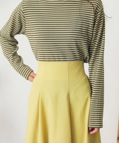 SENSE OF PLACE by URBAN RESEARCH（センスオブプレイスバイアーバンリサーチ）の「ハイウエストイレギュラーヘムスカート（スカート・レディース・イエロー/ブラック/ベージュ・ONE）」の10枚目の写真