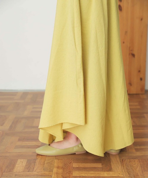 SENSE OF PLACE by URBAN RESEARCH（センスオブプレイスバイアーバンリサーチ）の「ハイウエストイレギュラーヘムスカート（スカート・レディース・イエロー/ブラック/ベージュ・ONE）」の17枚目の写真