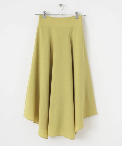 SENSE OF PLACE by URBAN RESEARCH（センスオブプレイスバイアーバンリサーチ）の「ハイウエストイレギュラーヘムスカート（スカート・レディース・イエロー/ブラック/ベージュ・ONE）」の21枚目の写真
