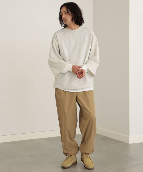 BEAMS HEART(ビームスハート)の「BEAMS HEART / フェイクレイヤー スウェット(スウェット・メンズ・グレー/ナチュラル・SMALL/MEDIUM/LARGE)」の7枚目の写真