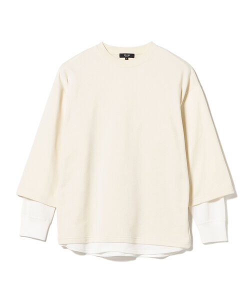 BEAMS HEART(ビームスハート)の「BEAMS HEART / フェイクレイヤー スウェット(スウェット・メンズ・グレー/ナチュラル・SMALL/MEDIUM/LARGE)」の16枚目の写真