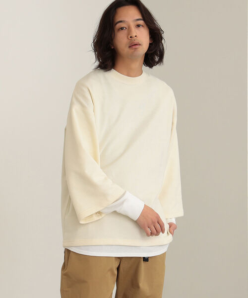 BEAMS HEART(ビームスハート)の「BEAMS HEART / フェイクレイヤー スウェット(スウェット・メンズ・グレー/ナチュラル・SMALL/MEDIUM/LARGE)」の21枚目の写真