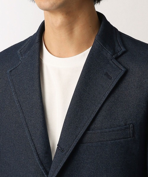 Grand PARK(グランドパーク)の「ストレッチデニムテーラードジャケット(テーラードジャケット・メンズ・ネイビー/ブラック・MEDIUM/LARGE/SMALL)」の8枚目の写真