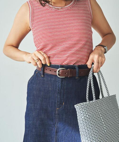 coen（コーエン）の「栃木レザーベルト30ｍｍ（ベルト・レディース・ダークブラウン/ブラウン/ブラック・FREE）」の8枚目の写真