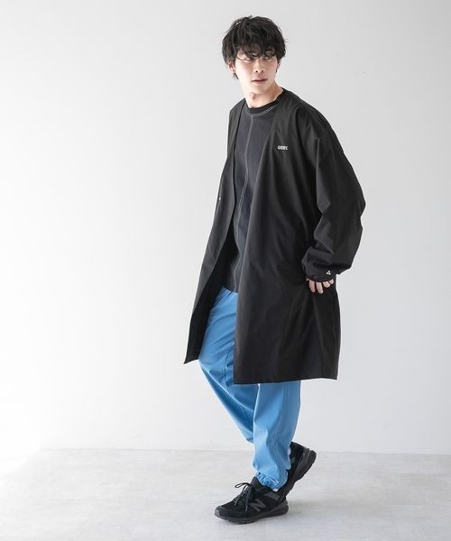 LOWRYS FARM（ローリーズファーム）の「ＧＥＲＲＹＳＴＲノーカラーコート　273396（ノーカラージャケット・メンズ・ブラック/ベージュ・MEDIUM/LARGE）」の6枚目の写真