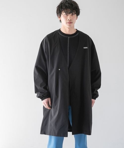 LOWRYS FARM（ローリーズファーム）の「ＧＥＲＲＹＳＴＲノーカラーコート　273396（ノーカラージャケット・メンズ・ブラック/ベージュ・MEDIUM/LARGE）」の7枚目の写真