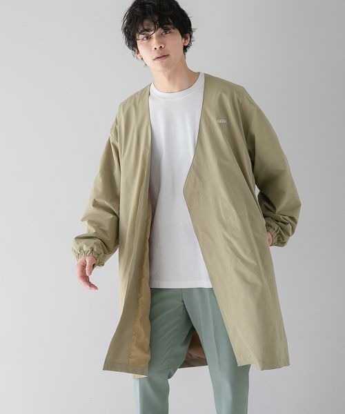 LOWRYS FARM（ローリーズファーム）の「ＧＥＲＲＹＳＴＲノーカラーコート　273396（ノーカラージャケット・メンズ・ブラック/ベージュ・MEDIUM/LARGE）」の12枚目の写真