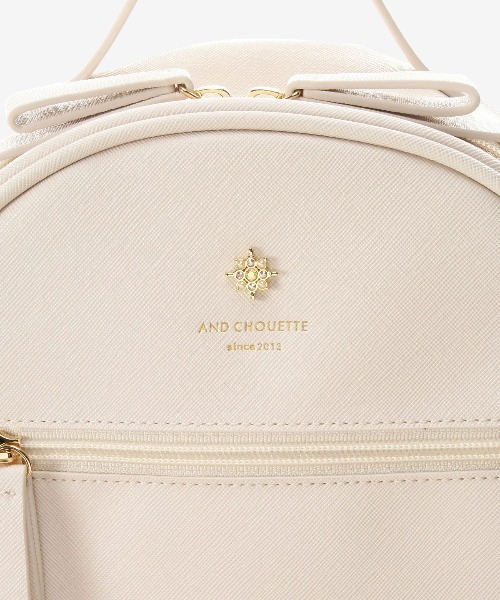 & chouette(アンドシュエット)の「ビジューラウンドリュック(バックパック/リュック・レディース・ライトブルー/ブラック/オフホワイト/ピンク/ラベンダー・FREE)」の17枚目の写真