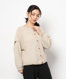 Samansa Mos2 | 前後2WAY柄編みニット(ニット/セーター)