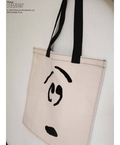 merry jenny（メリージェニー）の「PEANUTS tote bag（トートバッグ・レディース・オフホワイト/ブラック・FREE）」の20枚目の写真