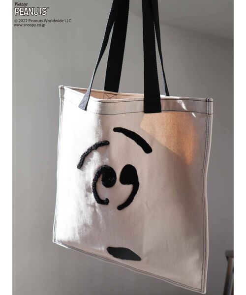 merry jenny（メリージェニー）の「PEANUTS tote bag（トートバッグ・レディース・オフホワイト/ブラック・FREE）」の21枚目の写真