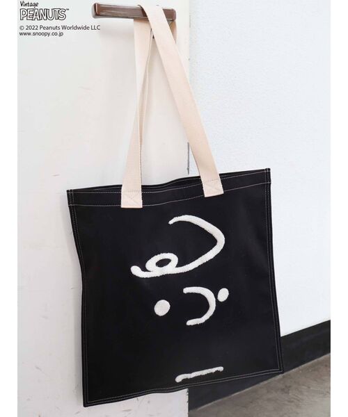 merry jenny（メリージェニー）の「PEANUTS tote bag（トートバッグ・レディース・オフホワイト/ブラック・FREE）」の22枚目の写真