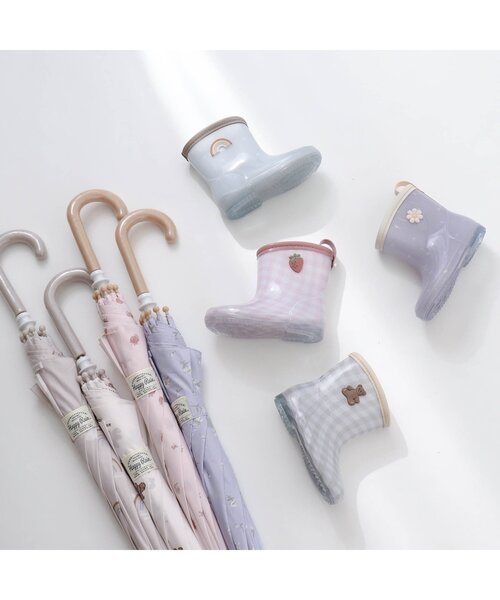 apres les cours（アプレレクール）の「GIRL'S傘(いちご柄・花柄)（長傘・キッズ・ピンク/ラベンダー・SMALL/MEDIUM/X-SMALL）」の5枚目の写真