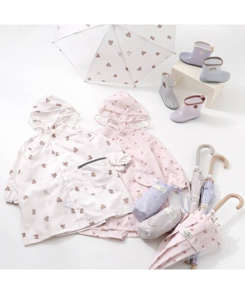 apres les cours（アプレレクール）の「GIRL'S傘(いちご柄・花柄)（長傘・キッズ・ピンク/ラベンダー・SMALL/MEDIUM/X-SMALL）」の6枚目の写真