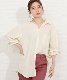 SHOO・LA・RUE | フレンチリネン前開きシャツ【藤本美貴さん着用商品】(シャツ/ブラウス)