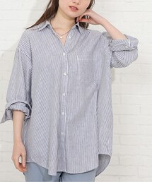 SHOO・LA・RUE | フレンチリネン前開きシャツ【藤本美貴さん着用商品】(シャツ/ブラウス)