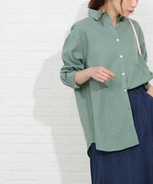 SHOO・LA・RUE | フレンチリネン前開きシャツ【藤本美貴さん着用商品】(シャツ/ブラウス)