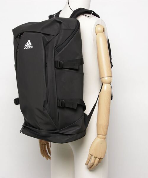 adidas（アディダス）の「adidas/アディダス SQUARE BACKPACK/スクエアバッグパック（バックパック/リュック・メンズ・ネイビー/ブラック・FREE）」の6枚目の写真