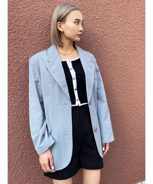 EMODA（エモダ）の「ワイドタックショートパンツ（その他パンツ・レディース・ブラック/ベージュ・SMALL/MEDIUM）」の9枚目の写真