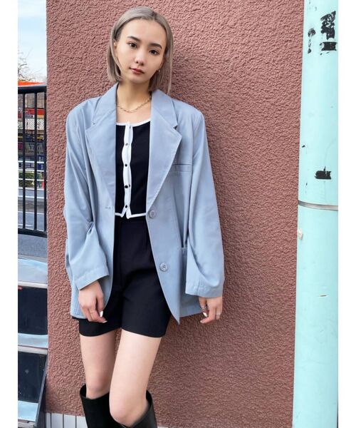 EMODA（エモダ）の「ワイドタックショートパンツ（その他パンツ・レディース・ブラック/ベージュ・SMALL/MEDIUM）」の10枚目の写真