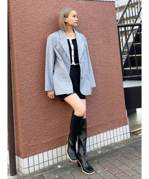 EMODA（エモダ）の「ワイドタックショートパンツ（その他パンツ・レディース・ブラック/ベージュ・SMALL/MEDIUM）」の11枚目の写真