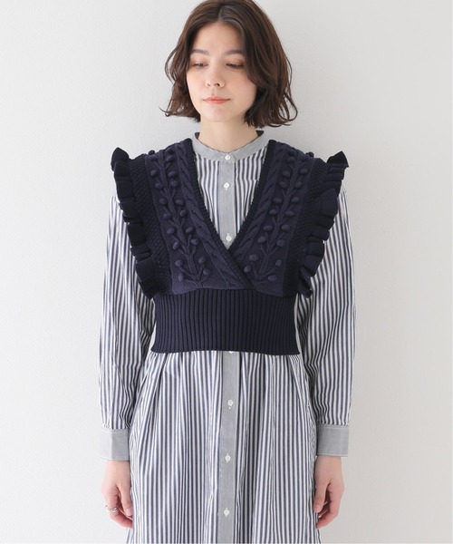 leinwande(ラインヴァンド)の「別注【LEINWANDE/ラインヴァンド】Popcorn Tops:ベスト(ベスト・レディース・チャコールグレー/ネイビー・FREE)」の18枚目の写真
