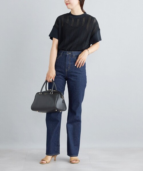 SHIPS(シップス)の「*〈手洗い可能〉アイレット ワイド リブ ドッキング トップス◇(Tシャツ/カットソー・レディース・ホワイト/ライトホワイト/ブラック/ブラック系/チャコールグレー/シルバーグレー/グレー系/ダークグリーン/パープル/ライトイエロー・ONE SIZE)」の20枚目の写真