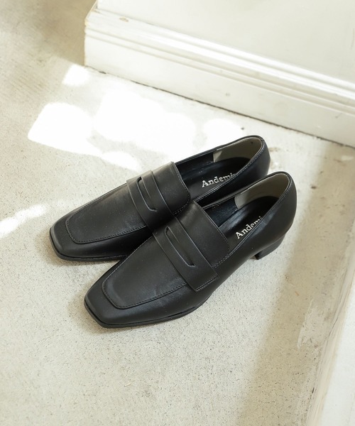 Andemiu（アンデミュウ）の「ヒールローファー279667（ローファー・レディース・ホワイト/ベージュ/ブラック・LARGE/SMALL/MEDIUM）」の3枚目の写真