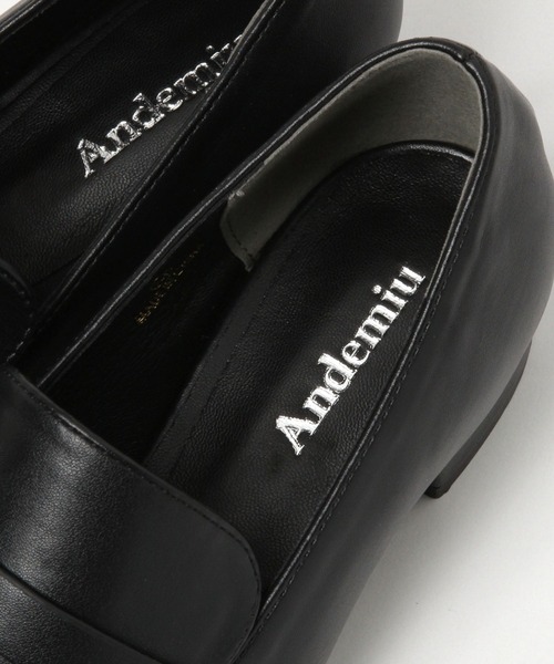 Andemiu（アンデミュウ）の「ヒールローファー279667（ローファー・レディース・ホワイト/ベージュ/ブラック・LARGE/SMALL/MEDIUM）」の6枚目の写真